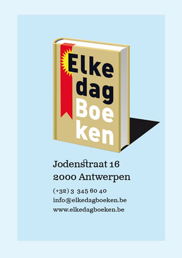 Elkedag boeken sticker