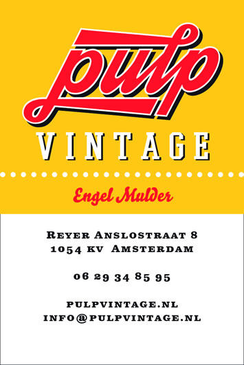 Visitekaartje voor Pulp Vintage